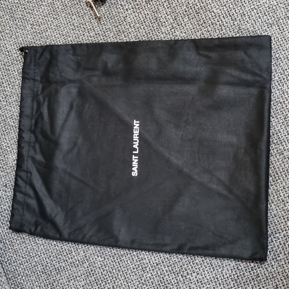 YSL Black Leather Rider/Clutch - Picture 12 of 16